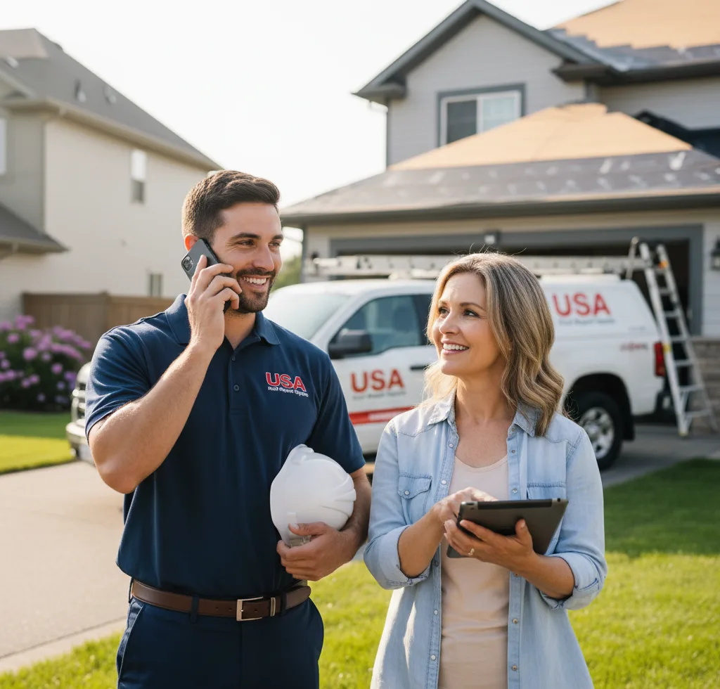 USA Roof Repair Experts customer support in Canton
